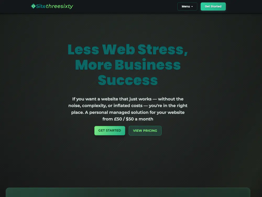 Sitethreesixty.com former homepage